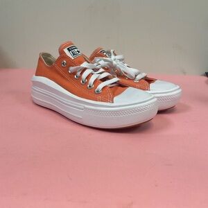 Converse Women's Bright Orange Canvas Sneakers
